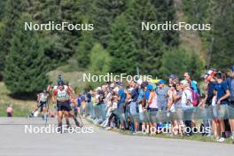 17.09.2023, La Feclaz, France (FRA): Julien Petitjacques (FRA) - Biathlon Samse Summer Tour, pursuit, La Feclaz (FRA). www.nordicfocus.com. © Manzoni/NordicFocus. Every downloaded picture is fee-liable.