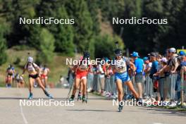 17.09.2023, La Feclaz, France (FRA): Chloe Dupont (GBR) - Biathlon Samse Summer Tour, pursuit, La Feclaz (FRA). www.nordicfocus.com. © Manzoni/NordicFocus. Every downloaded picture is fee-liable.