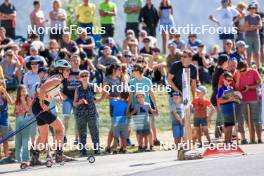 17.09.2023, La Feclaz, France (FRA): Camille Coupe (FRA) - Biathlon Samse Summer Tour, pursuit, La Feclaz (FRA). www.nordicfocus.com. © Manzoni/NordicFocus. Every downloaded picture is fee-liable.