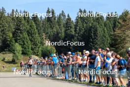 17.09.2023, La Feclaz, France (FRA): Julia Simon (FRA) - Biathlon Samse Summer Tour, pursuit, La Feclaz (FRA). www.nordicfocus.com. © Manzoni/NordicFocus. Every downloaded picture is fee-liable.