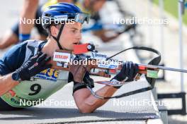 17.09.2023, La Feclaz, France (FRA): Sverre Dahlen Aspenes (NOR) - Biathlon Samse Summer Tour, pursuit, La Feclaz (FRA). www.nordicfocus.com. © Manzoni/NordicFocus. Every downloaded picture is fee-liable.