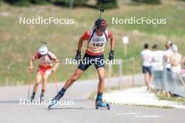 17.09.2023, La Feclaz, France (FRA): Antonin Guy (FRA) - Biathlon Samse Summer Tour, pursuit, La Feclaz (FRA). www.nordicfocus.com. © Manzoni/NordicFocus. Every downloaded picture is fee-liable.