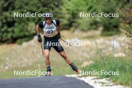 16.09.2023, La Feclaz, France (FRA): Emilien Jacquelin (FRA) - Biathlon Samse Summer Tour, sprint, La Feclaz (FRA). www.nordicfocus.com. © Manzoni/NordicFocus. Every downloaded picture is fee-liable.
