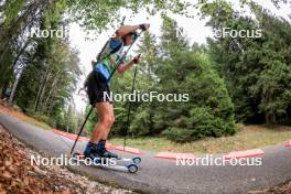 16.09.2023, La Feclaz, France (FRA): Lyssandre Gaudillat (FRA) - Biathlon Samse Summer Tour, sprint, La Feclaz (FRA). www.nordicfocus.com. © Manzoni/NordicFocus. Every downloaded picture is fee-liable.