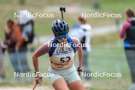 16.09.2023, La Feclaz, France (FRA): Caroline Lebay (FRA) - Biathlon Samse Summer Tour, sprint, La Feclaz (FRA). www.nordicfocus.com. © Manzoni/NordicFocus. Every downloaded picture is fee-liable.