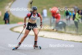 16.09.2023, La Feclaz, France (FRA): Lena Moretti (FRA) - Biathlon Samse Summer Tour, sprint, La Feclaz (FRA). www.nordicfocus.com. © Manzoni/NordicFocus. Every downloaded picture is fee-liable.