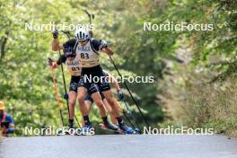 16.09.2023, La Feclaz, France (FRA): Eric Perrot (FRA) - Biathlon Samse Summer Tour, sprint, La Feclaz (FRA). www.nordicfocus.com. © Manzoni/NordicFocus. Every downloaded picture is fee-liable.