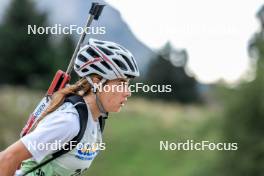 16.09.2023, La Feclaz, France (FRA): Jeanne Marie Harris (FRA) - Biathlon Samse Summer Tour, sprint, La Feclaz (FRA). www.nordicfocus.com. © Manzoni/NordicFocus. Every downloaded picture is fee-liable.