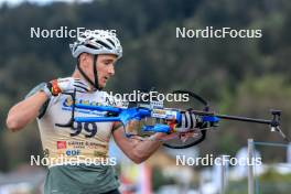 16.09.2023, La Feclaz, France (FRA): Fabien Claude (FRA) - Biathlon Samse Summer Tour, sprint, La Feclaz (FRA). www.nordicfocus.com. © Manzoni/NordicFocus. Every downloaded picture is fee-liable.