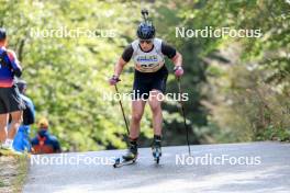 16.09.2023, La Feclaz, France (FRA): Arnaud Du Pasquier (SUI) - Biathlon Samse Summer Tour, sprint, La Feclaz (FRA). www.nordicfocus.com. © Manzoni/NordicFocus. Every downloaded picture is fee-liable.