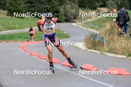 16.09.2023, La Feclaz, France (FRA): Esteban Javaux (FRA) - Biathlon Samse Summer Tour, sprint, La Feclaz (FRA). www.nordicfocus.com. © Manzoni/NordicFocus. Every downloaded picture is fee-liable.