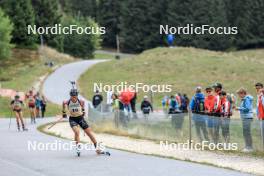 16.09.2023, La Feclaz, France (FRA): Oceane Michelon (FRA) - Biathlon Samse Summer Tour, sprint, La Feclaz (FRA). www.nordicfocus.com. © Manzoni/NordicFocus. Every downloaded picture is fee-liable.