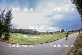 16.09.2023, La Feclaz, France (FRA): Nans Madelenat (FRA) - Biathlon Samse Summer Tour, sprint, La Feclaz (FRA). www.nordicfocus.com. © Manzoni/NordicFocus. Every downloaded picture is fee-liable.