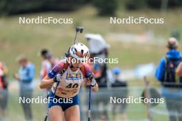 16.09.2023, La Feclaz, France (FRA): Jeanne Bourgon (FRA) - Biathlon Samse Summer Tour, sprint, La Feclaz (FRA). www.nordicfocus.com. © Manzoni/NordicFocus. Every downloaded picture is fee-liable.