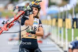 16.09.2023, La Feclaz, France (FRA): Gilonne Guigonnat (FRA) - Biathlon Samse Summer Tour, sprint, La Feclaz (FRA). www.nordicfocus.com. © Manzoni/NordicFocus. Every downloaded picture is fee-liable.