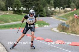 16.09.2023, La Feclaz, France (FRA): Ambroise Meunier (FRA) - Biathlon Samse Summer Tour, sprint, La Feclaz (FRA). www.nordicfocus.com. © Manzoni/NordicFocus. Every downloaded picture is fee-liable.