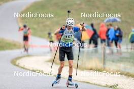16.09.2023, La Feclaz, France (FRA): Nathanael Cullell (FRA) - Biathlon Samse Summer Tour, sprint, La Feclaz (FRA). www.nordicfocus.com. © Manzoni/NordicFocus. Every downloaded picture is fee-liable.
