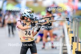 16.09.2023, La Feclaz, France (FRA): Anaelle Bondoux (FRA) - Biathlon Samse Summer Tour, sprint, La Feclaz (FRA). www.nordicfocus.com. © Manzoni/NordicFocus. Every downloaded picture is fee-liable.