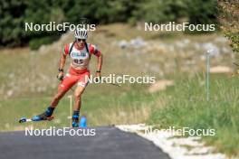 16.09.2023, La Feclaz, France (FRA): Sam Parmantier (BEL) - Biathlon Samse Summer Tour, sprint, La Feclaz (FRA). www.nordicfocus.com. © Manzoni/NordicFocus. Every downloaded picture is fee-liable.