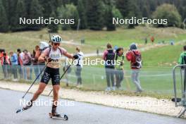 16.09.2023, La Feclaz, France (FRA): Camille Coupe (FRA) - Biathlon Samse Summer Tour, sprint, La Feclaz (FRA). www.nordicfocus.com. © Manzoni/NordicFocus. Every downloaded picture is fee-liable.