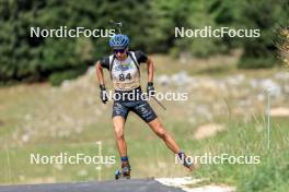 16.09.2023, La Feclaz, France (FRA): Theo Guiraud Poillot (FRA) - Biathlon Samse Summer Tour, sprint, La Feclaz (FRA). www.nordicfocus.com. © Manzoni/NordicFocus. Every downloaded picture is fee-liable.