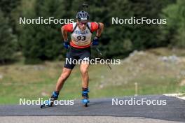 16.09.2023, La Feclaz, France (FRA): Gaetan Paturel (FRA) - Biathlon Samse Summer Tour, sprint, La Feclaz (FRA). www.nordicfocus.com. © Manzoni/NordicFocus. Every downloaded picture is fee-liable.