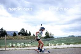 16.09.2023, La Feclaz, France (FRA): Olivia Brun (FRA) - Biathlon Samse Summer Tour, sprint, La Feclaz (FRA). www.nordicfocus.com. © Manzoni/NordicFocus. Every downloaded picture is fee-liable.