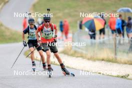 16.09.2023, La Feclaz, France (FRA): Alexis Provost (FRA) - Biathlon Samse Summer Tour, sprint, La Feclaz (FRA). www.nordicfocus.com. © Manzoni/NordicFocus. Every downloaded picture is fee-liable.