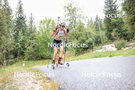 16.09.2023, La Feclaz, France (FRA): Camille Coupe (FRA) - Biathlon Samse Summer Tour, sprint, La Feclaz (FRA). www.nordicfocus.com. © Manzoni/NordicFocus. Every downloaded picture is fee-liable.