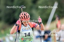 16.09.2023, La Feclaz, France (FRA): Alice Fellmann (FRA) - Biathlon Samse Summer Tour, sprint, La Feclaz (FRA). www.nordicfocus.com. © Manzoni/NordicFocus. Every downloaded picture is fee-liable.