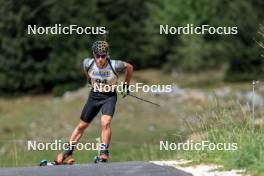 16.09.2023, La Feclaz, France (FRA): Mathieu Garcia (FRA) - Biathlon Samse Summer Tour, sprint, La Feclaz (FRA). www.nordicfocus.com. © Manzoni/NordicFocus. Every downloaded picture is fee-liable.