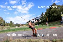 16.09.2023, La Feclaz, France (FRA): Paul Fontaine (FRA) - Biathlon Samse Summer Tour, sprint, La Feclaz (FRA). www.nordicfocus.com. © Manzoni/NordicFocus. Every downloaded picture is fee-liable.