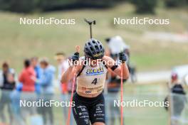 16.09.2023, La Feclaz, France (FRA): Julia Simon (FRA) - Biathlon Samse Summer Tour, sprint, La Feclaz (FRA). www.nordicfocus.com. © Manzoni/NordicFocus. Every downloaded picture is fee-liable.