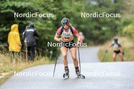 16.09.2023, La Feclaz, France (FRA): Lena Moretti (FRA) - Biathlon Samse Summer Tour, sprint, La Feclaz (FRA). www.nordicfocus.com. © Manzoni/NordicFocus. Every downloaded picture is fee-liable.