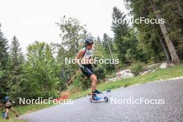 16.09.2023, La Feclaz, France (FRA): Julia Simon (FRA) - Biathlon Samse Summer Tour, sprint, La Feclaz (FRA). www.nordicfocus.com. © Manzoni/NordicFocus. Every downloaded picture is fee-liable.