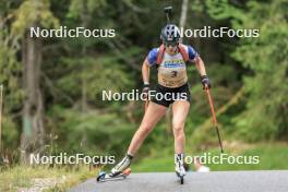 16.09.2023, La Feclaz, France (FRA): Amandine Mengin (FRA) - Biathlon Samse Summer Tour, sprint, La Feclaz (FRA). www.nordicfocus.com. © Manzoni/NordicFocus. Every downloaded picture is fee-liable.
