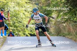 16.09.2023, La Feclaz, France (FRA): Axel Garnier (FRA) - Biathlon Samse Summer Tour, sprint, La Feclaz (FRA). www.nordicfocus.com. © Manzoni/NordicFocus. Every downloaded picture is fee-liable.
