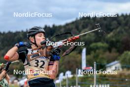16.09.2023, La Feclaz, France (FRA): Sophie Chauveau (FRA) - Biathlon Samse Summer Tour, sprint, La Feclaz (FRA). www.nordicfocus.com. © Manzoni/NordicFocus. Every downloaded picture is fee-liable.