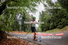 16.09.2023, La Feclaz, France (FRA): Martin Vassel (FRA) - Biathlon Samse Summer Tour, sprint, La Feclaz (FRA). www.nordicfocus.com. © Manzoni/NordicFocus. Every downloaded picture is fee-liable.