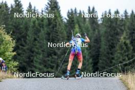 16.09.2023, La Feclaz, France (FRA): Max Bucher (FRA) - Biathlon Samse Summer Tour, sprint, La Feclaz (FRA). www.nordicfocus.com. © Manzoni/NordicFocus. Every downloaded picture is fee-liable.