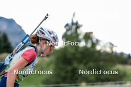 16.09.2023, La Feclaz, France (FRA): Romane Richard (FRA) - Biathlon Samse Summer Tour, sprint, La Feclaz (FRA). www.nordicfocus.com. © Manzoni/NordicFocus. Every downloaded picture is fee-liable.