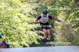 16.09.2023, La Feclaz, France (FRA): Arnaud Du Pasquier (SUI) - Biathlon Samse Summer Tour, sprint, La Feclaz (FRA). www.nordicfocus.com. © Manzoni/NordicFocus. Every downloaded picture is fee-liable.