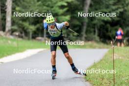 16.09.2023, La Feclaz, France (FRA): Emile Masson (FRA) - Biathlon Samse Summer Tour, sprint, La Feclaz (FRA). www.nordicfocus.com. © Manzoni/NordicFocus. Every downloaded picture is fee-liable.