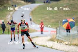 16.09.2023, La Feclaz, France (FRA): Max Bucher (FRA) - Biathlon Samse Summer Tour, sprint, La Feclaz (FRA). www.nordicfocus.com. © Manzoni/NordicFocus. Every downloaded picture is fee-liable.