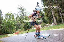16.09.2023, La Feclaz, France (FRA): Anaelle Bondoux (FRA) - Biathlon Samse Summer Tour, sprint, La Feclaz (FRA). www.nordicfocus.com. © Manzoni/NordicFocus. Every downloaded picture is fee-liable.