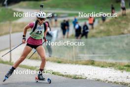 16.09.2023, La Feclaz, France (FRA): Romane Auguet (FRA) - Biathlon Samse Summer Tour, sprint, La Feclaz (FRA). www.nordicfocus.com. © Manzoni/NordicFocus. Every downloaded picture is fee-liable.