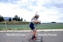 16.09.2023, La Feclaz, France (FRA): Katia Sarda (FRA) - Biathlon Samse Summer Tour, sprint, La Feclaz (FRA). www.nordicfocus.com. © Manzoni/NordicFocus. Every downloaded picture is fee-liable.