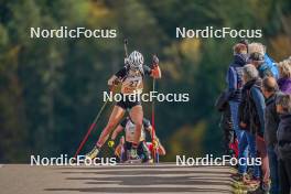 22.10.2023, Arcon, France (FRA): Karla Gehrmann (GER) - Biathlon Samse Summer Tour, pursuit, Arcon (FRA). www.nordicfocus.com. © Thibaut/NordicFocus. Every downloaded picture is fee-liable.