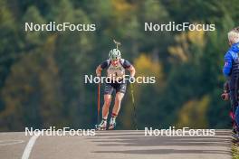 22.10.2023, Arcon, France (FRA): Justine Braisaz-Bouchet (FRA) - Biathlon Samse Summer Tour, pursuit, Arcon (FRA). www.nordicfocus.com. © Thibaut/NordicFocus. Every downloaded picture is fee-liable.