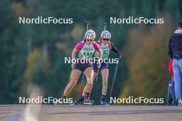 22.10.2023, Arcon, France (FRA): Salome Lucas (FRA) - Biathlon Samse Summer Tour, pursuit, Arcon (FRA). www.nordicfocus.com. © Thibaut/NordicFocus. Every downloaded picture is fee-liable.